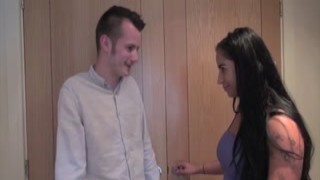 Hustler - Charming Brunette With Big Boobies