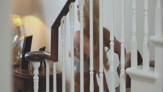 Sexy Sienna Day fucks her Man on the Staircase
