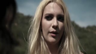 Lesbian babe fingering blonde homeless