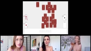 Online friends masturbate together in video call