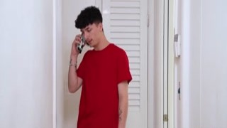Chloe sucks her stepnephews cock