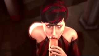 Naughty Characters Sucked a Big Thick Dick