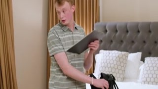 Stepsons gets a hard on from stepmoms body