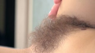WeAreHairy - Kristina Bud - Black Lingeriewhite Bed