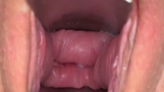 Feisty czech teenie stretches her narrow slit to the sp